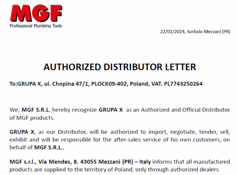 autoryzowany dealer MGF